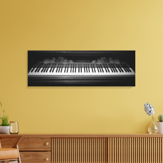 Klaviertastatur Canvas Print Leinwanddruck (Insitu (Wohnzimmer))