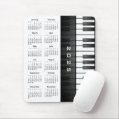 Klaviertastatur Design 2025 Kalender Mousepad (Mit Mouse)