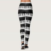 Klaviertastatur Design All-over Print-Leggings Leggings (Rückseite)
