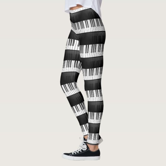 Klaviertastatur Design All-over Print-Leggings Leggings (Links)