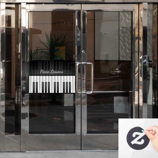 Klaviertastatur-Design-Fenster Fensteraufkleber (Büro Tür)