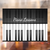 Klaviertastatur-Design-Fenster Fensteraufkleber (Blatt 2)