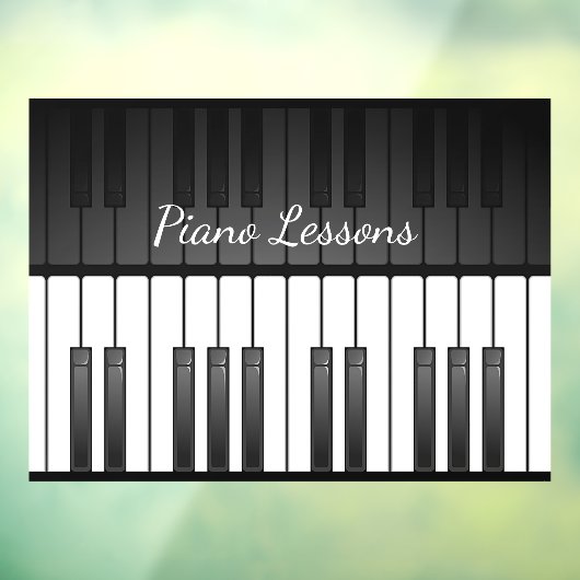 Klaviertastatur-Design-Fenster Fensteraufkleber (Blatt 3)