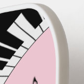 Klaviertastatur - Design Rosa Pickleball Schläger (Linke Seite)