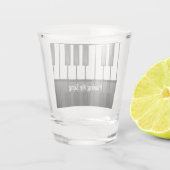 Klaviertastatur Design Shootglas Schnapsglas (Rückseite)