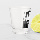 Klaviertastatur Design Shootglas Schnapsglas (Links)