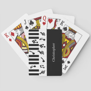 Klaviertastatur-Design Spielkarten