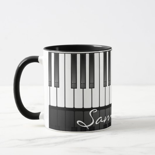 Klaviertastatur-Design-Tasse Tasse (Links)