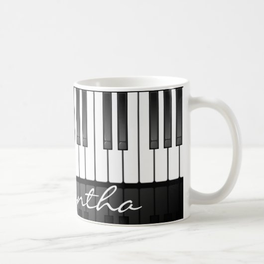Klaviertastatur-Design-Tasse Tasse (Rechts)