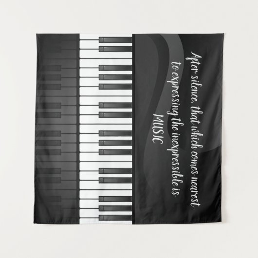 Klaviertastatur Design Wandteppiche (Vorderseite (Horizontal))