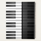Klaviertastatur-Design Wochen-/Monatsplaner Planer (Rückseite)