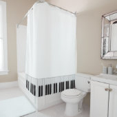 Klaviertastatur Duschvorhang (Beispiel)