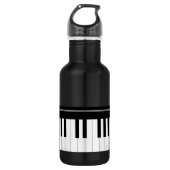 Klaviertastatur Edelstahlflasche (Vorderseite)