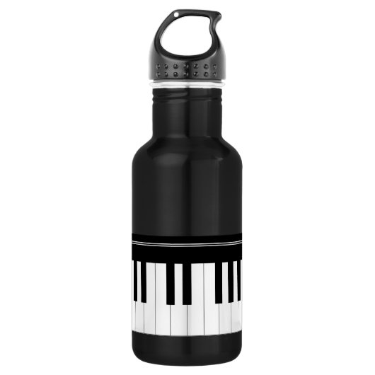 Klaviertastatur Edelstahlflasche (Vorderseite)