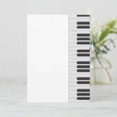 Klaviertastatur Einladung (Stehend Vorderseite)