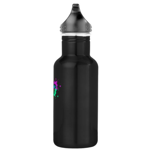 Klaviertastatur - Farbiges Design für Musikpianist Edelstahlflasche (Rechts)