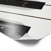 Klaviertastatur Fotodruck (Ecke)