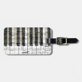 Klaviertastatur Gepäckanhänger
