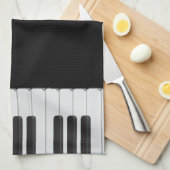 Klaviertastatur Geschirrtuch (Viertel Falte)
