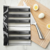 Klaviertastatur Geschirrtuch (Viertel Falte)