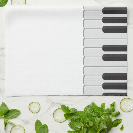 Klaviertastatur Geschirrtuch (Gefaltet)