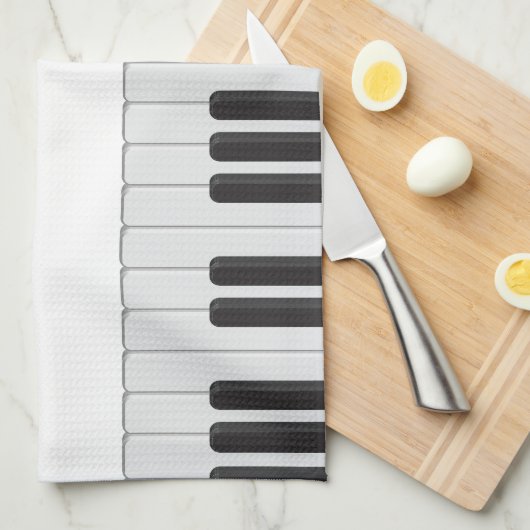 Klaviertastatur Geschirrtuch (Viertel Falte)