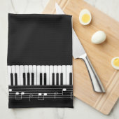 Klaviertastatur Geschirrtuch (Viertel Falte)