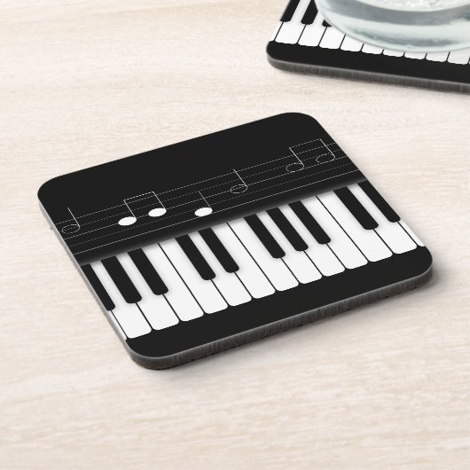 Klaviertastatur Getränkeuntersetzer (Linke Seite)