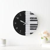 Klaviertastatur Große Wanduhr (Zuhause)