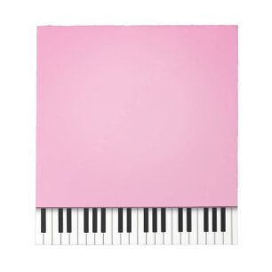 Klaviertastatur Hübsch Pink 5,5 x 6 Musik Notizblock