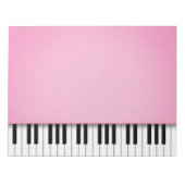 Klaviertastatur Hübsch Rosa 8.5 x 11 Musik Notizblock (Vorderseite)