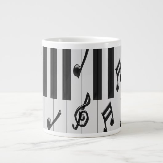 Klaviertastatur Jumbo-Tasse (Vorderseite)