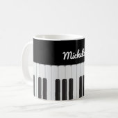 Klaviertastatur Kaffeetasse (Vorderseite Links)