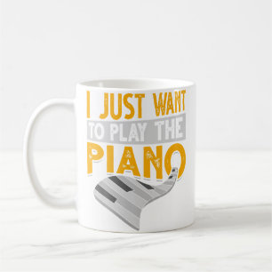 Klaviertastatur Klassische Musik Pianist Musiker F Kaffeetasse