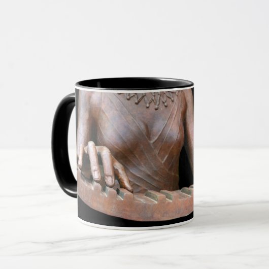 Klaviertastatur Klaviermusik Tasse (Vorderseite Links)