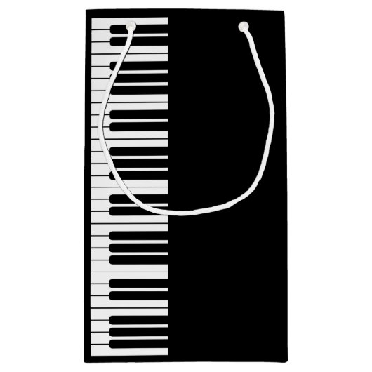 Klaviertastatur Kleine Geschenktasche Kleine Geschenktüte (Rückseite)