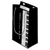 Klaviertastatur Kleine Geschenktasche Kleine Geschenktüte (Vorderseite Schrägansicht)