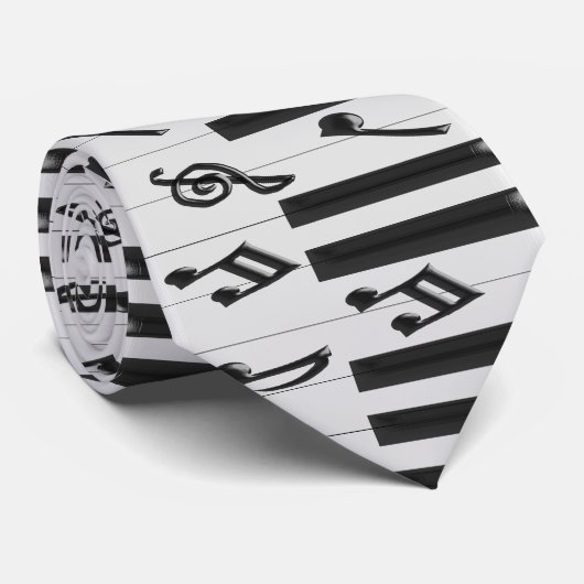 Klaviertastatur Krawatte (Gerollt)