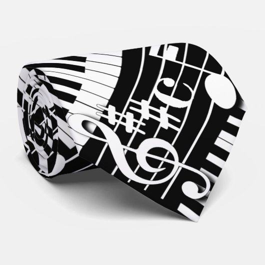 Klaviertastatur Krawatte (Gerollt)