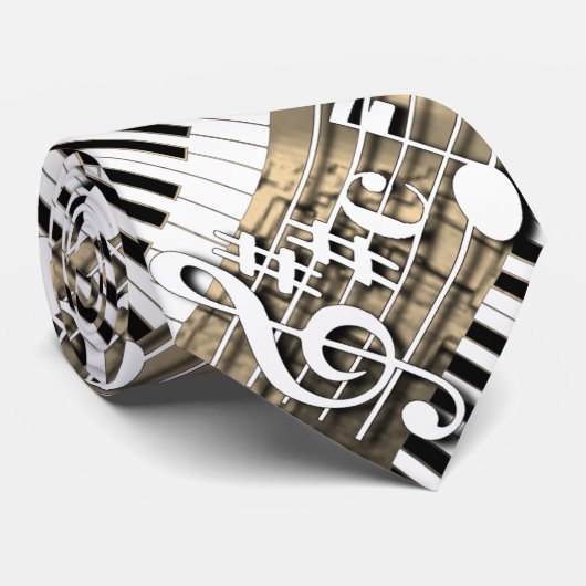 Klaviertastatur Krawatte (Gerollt)