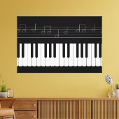 Klaviertastatur Leinwanddruck (Insitu (Wohnzimmer))