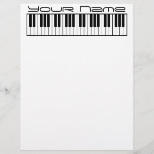 Klaviertastatur "Letterhead Stationary"