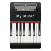 Klaviertastatur Mini Klemmbrett (Vorderseite)