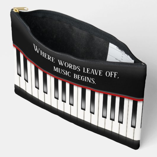 Klaviertastatur mit Angebot Zubehörtasche (Offen)