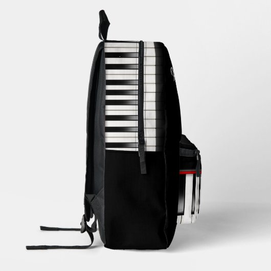 Klaviertastatur mit Musikangebot Bedruckter Rucksack (Links)