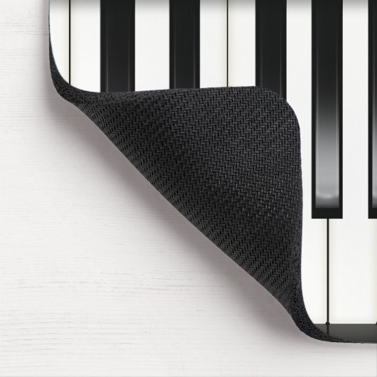 Klaviertastatur mit Musikangebot Mousepad (Ecke)