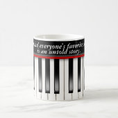 Klaviertastatur mit Musikangebot Verwandlungstasse (Mittel)