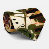 Klaviertastatur mit Rote Rose Krawatte (Gerollt)