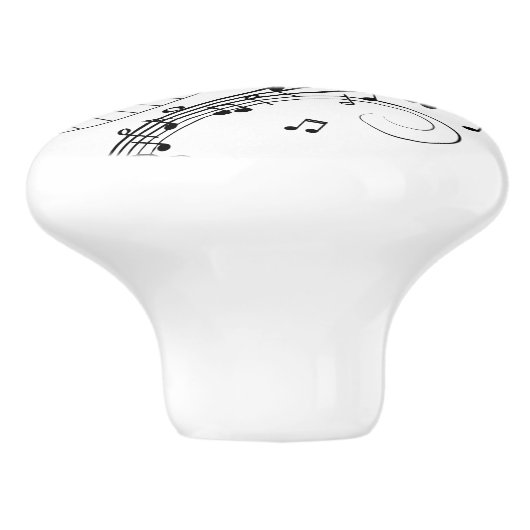 Klaviertastatur Mouse Pad Keramikknauf (Seitenansicht)