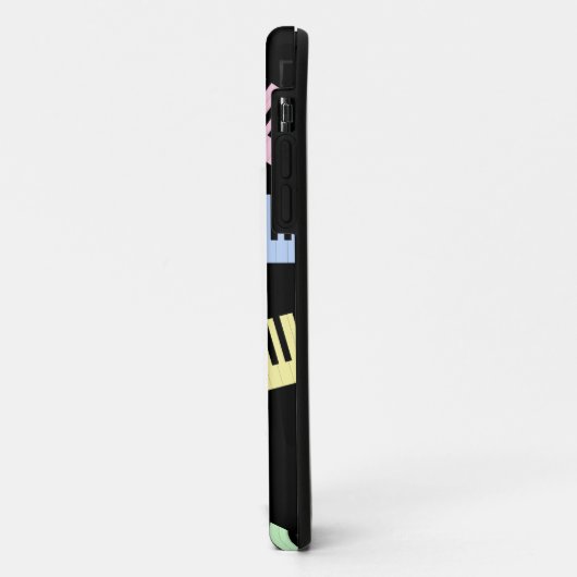 Klaviertastatur Musik Lover Modernes Mit Monogramm Case-Mate iPhone Hülle (Hinten/Links)